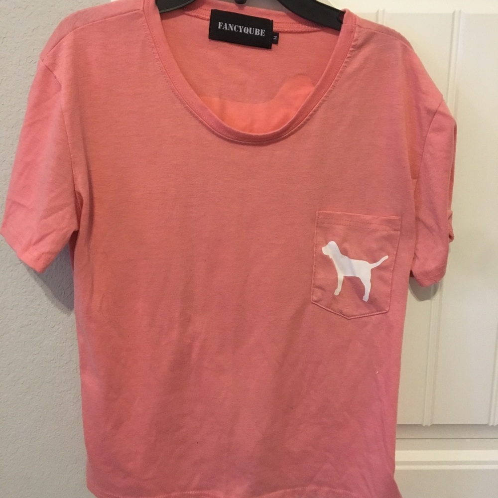 Pink dog shirt